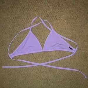 JOLYN Lavender colored triangle bikini top